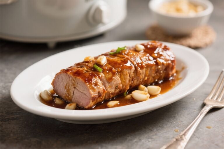 Slow Cooker Honey Garlic Pork Tenderloin – Simple, Flavorful, and Comforting