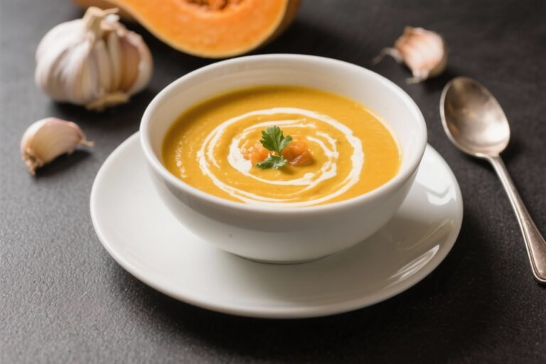 Creamy Garlic Butternut Squash Soup That Tastes Like Fall Won the Lottery