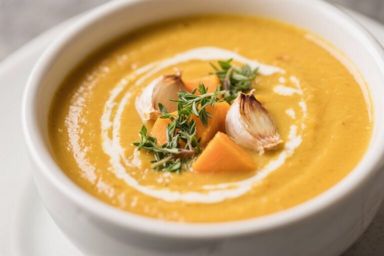 Roasted Garlic and Herb Butternut Squash Soup That Tastes Like Cozy Sweater Season in a Bowl