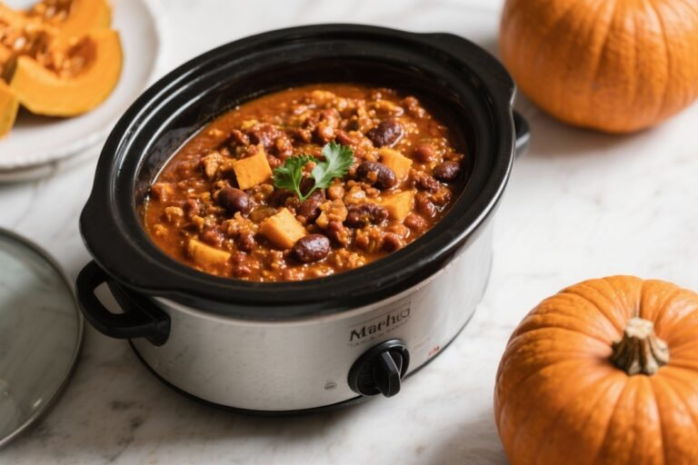Crockpot Pumpkin Chili – Cozy, Savory, and Surprisingly Simple