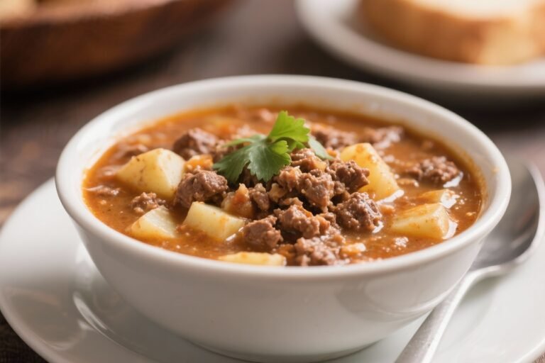 Country-Style Hamburger Potato Soup – Hearty, Cozy, and Easy