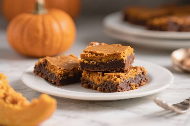 Keto Pumpkin Brownies – Fudgy, Spiced, and Low-Carb