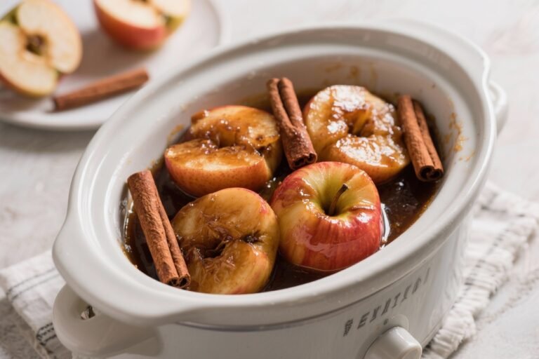 Slow Cooker Cinnamon Apples – Cozy, Comforting, and Easy