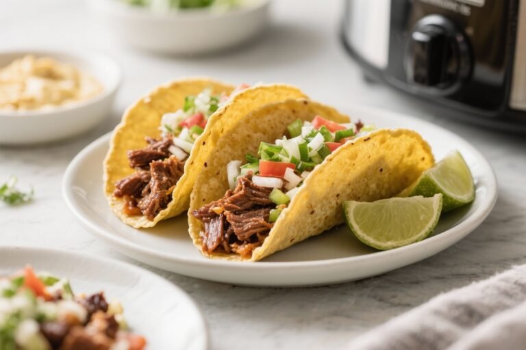 Crockpot Barbacoa Beef Tacos – Slow-Cooked, Tender, and Full of Flavor