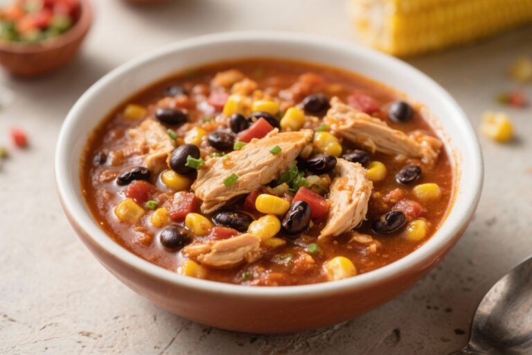 Southwest Chicken Chili With Corn and Black Beans – Cozy, Flavor-Packed, and Weeknight-Friendly