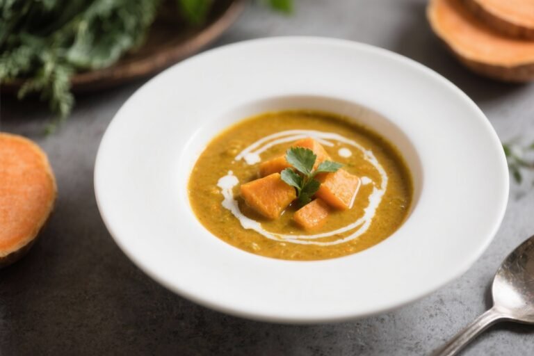 Sweet Potato Coconut Curry Soup – Cozy, Creamy, and Comforting