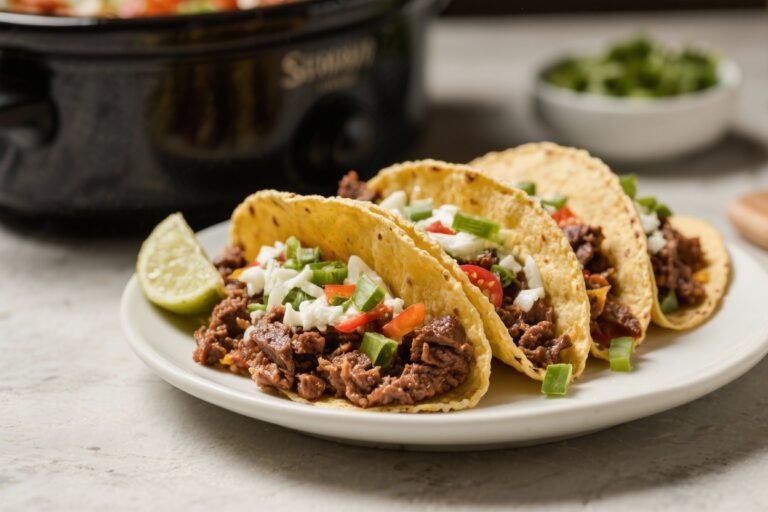 Slow Cooker Beef Tacos – Tender, Flavorful, and Effortless