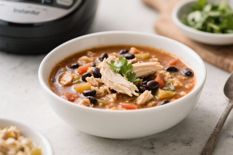 Instant Pot White Chicken Chili With Black Beans – Cozy, Creamy, and Fast