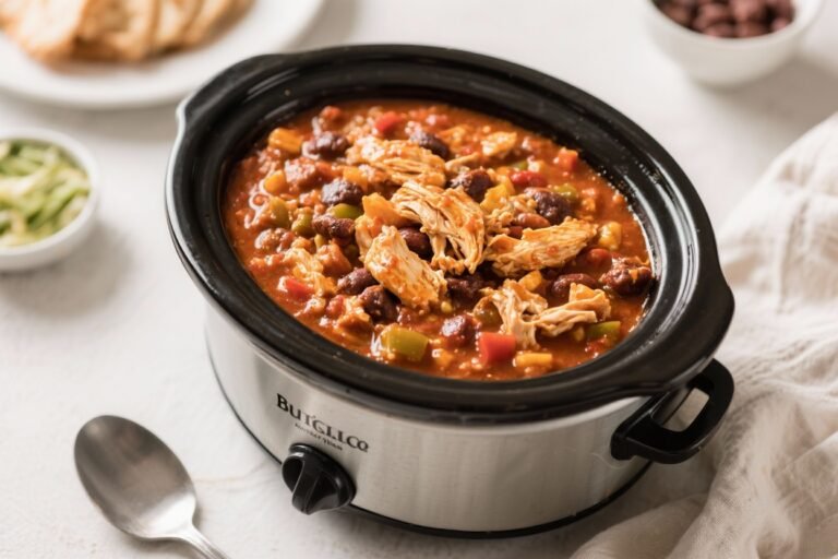Buffalo Chicken Chili (Crockpot) – Cozy, Spicy, and Easy
