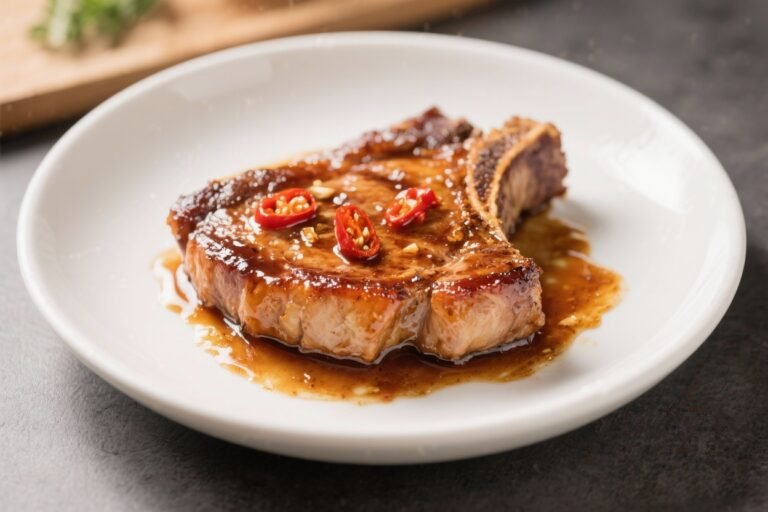 Sweet and Spicy Glazed Pork Chops – Quick, Sticky, and Packed With Flavor