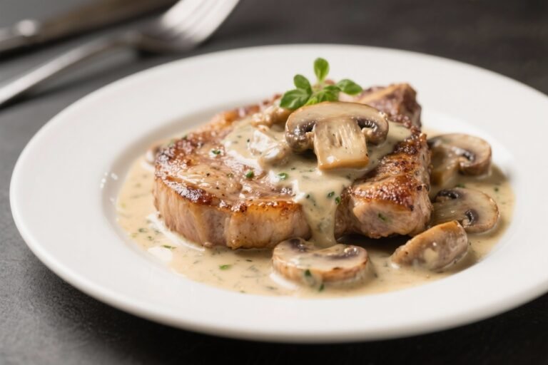 Creamy Mushroom Pork Chops – Comforting, Savory, and Weeknight-Friendly