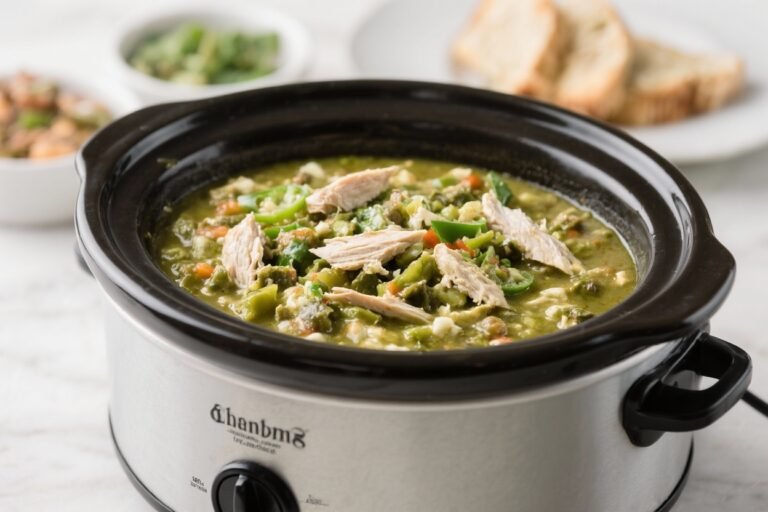Green Chicken Chili Verde (Crockpot) – Cozy, Flavor-Packed Comfort