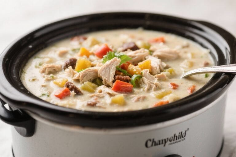 Creamy White Chicken Chili (Crockpot) – Cozy, Flavorful, and Easy