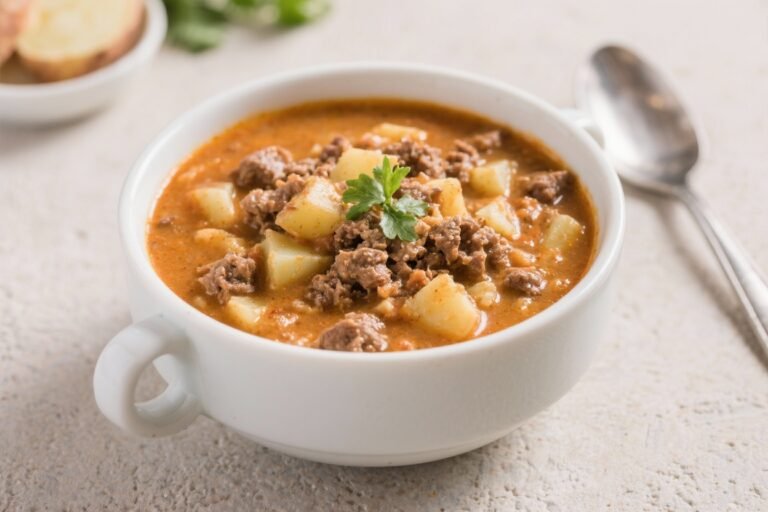 Gluten-Free Hamburger Potato Soup – Cozy, Hearty, and Weeknight-Friendly