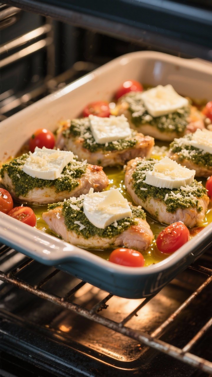 Cooking process action scene without people: the assembled bake before going under the broiler for c