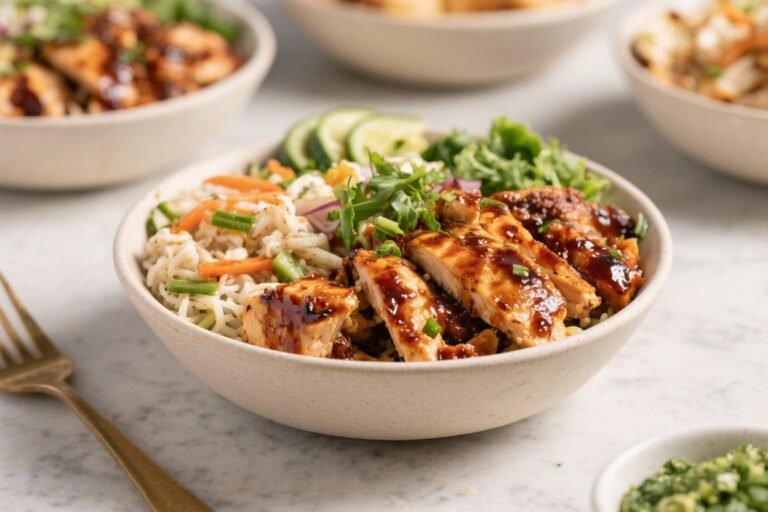 Keto BBQ Chicken Bowls – Easy, Flavor-Packed Low-Carb Meal