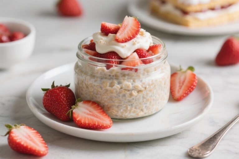 Strawberry Shortcake Protein Overnight Oats – A Sweet, Satisfying Make-Ahead Breakfast