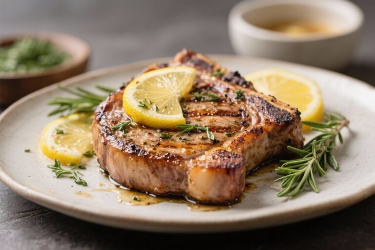 Lemon Herb Grilled Pork Chops – Bright, Juicy, and Easy