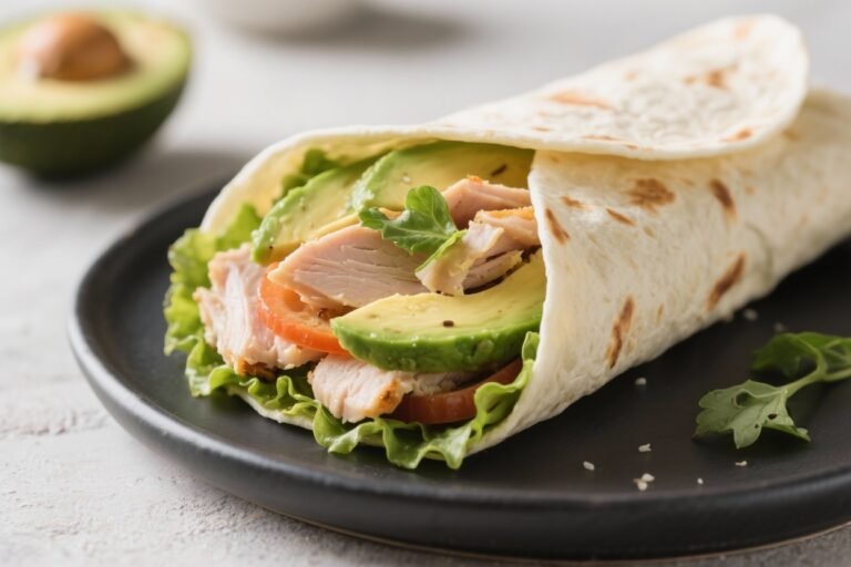 Turkey & Avocado Power Wrap – Fresh, Filling, and Ready in Minutes