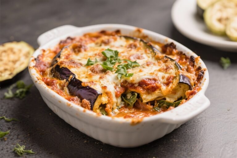 Vegan Eggplant Parmesan Bake – Comforting, Crispy, and Completely Plant-Based