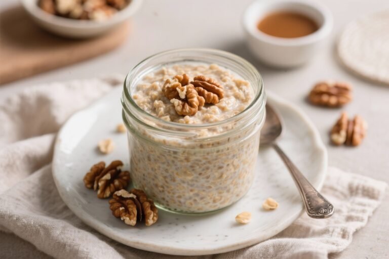 High-Protein Maple Walnut Overnight Oats – A Simple, Satisfying Make-Ahead Breakfast