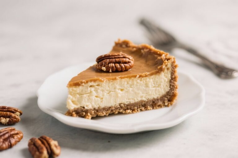Keto Pecan Pie Cheesecake – A Creamy, Nutty Low-Carb Dessert