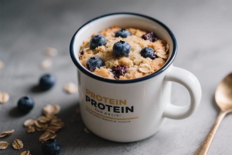 Protein-Packed Blueberry Oat Mug Cake – A Fast, Filling Sweet Fix
