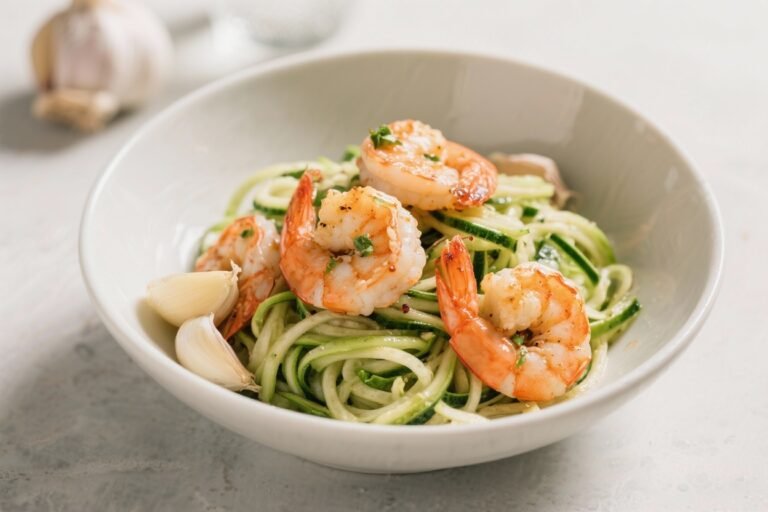 Garlic Shrimp Zoodle Bowl – Fresh, Light, and Ready in Minutes