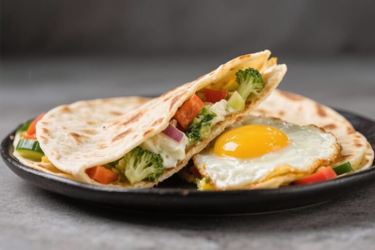 Egg White & Veggie Breakfast Quesadilla – Light, Satisfying, and Easy