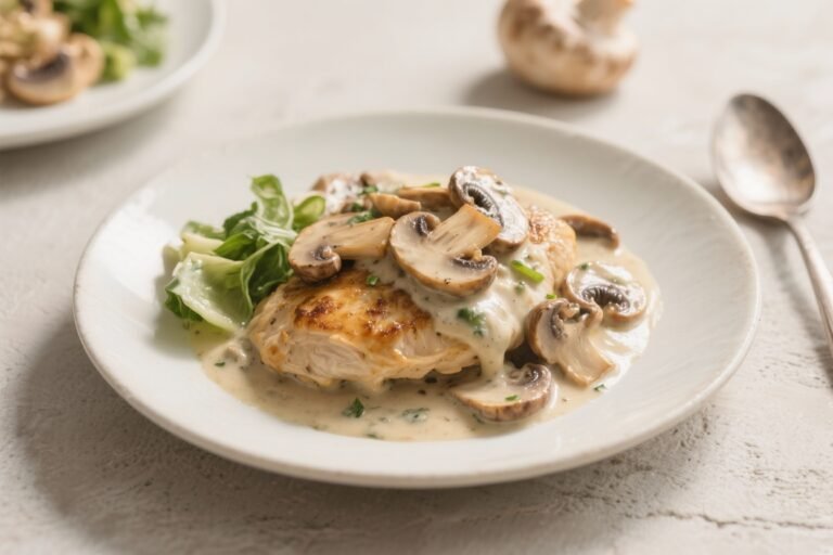Creamy Mushroom Keto Chicken – A Cozy, Low-Carb Skillet Dinner