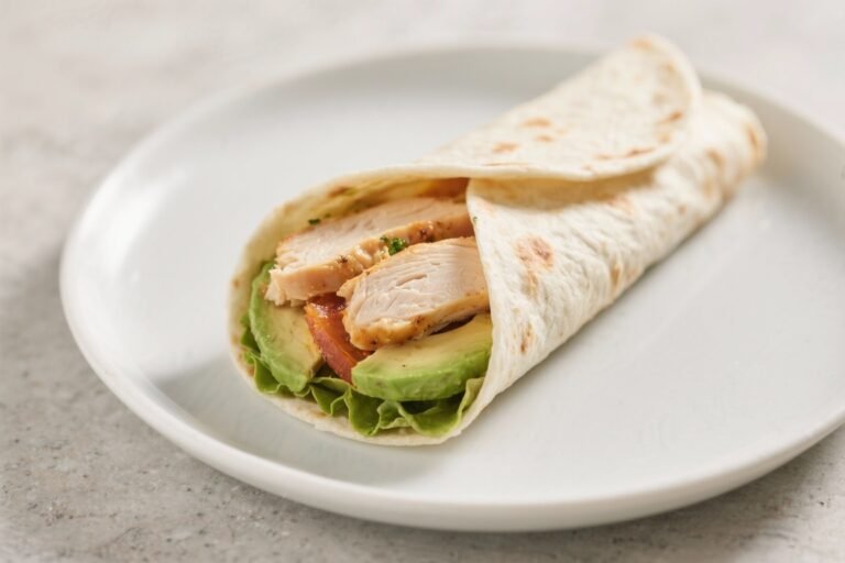 Chicken Breast & Avocado Breakfast Wrap – A Fresh, Satisfying Start