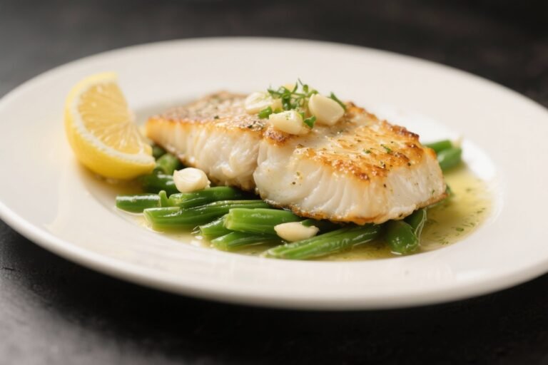 Lemon Garlic Butter Cod With Green Beans – Bright, Simple, Weeknight-Friendly