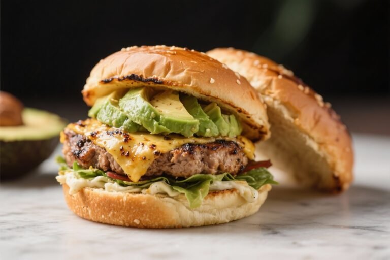 Smoky Grilled Turkey Burgers With Avocado – Juicy, Flavorful, and Easy