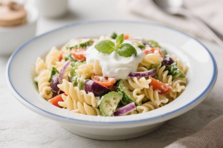 Greek Yogurt Pasta Salad – Creamy, Bright, and Easy