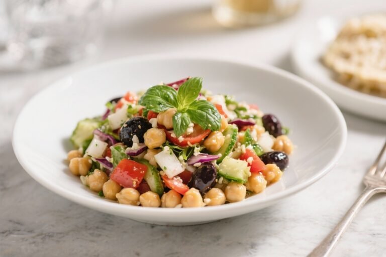 Mediterranean Chickpea Salad – Fresh, Zesty, and Satisfying
