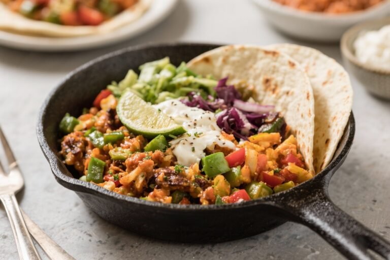 One-Pan Vegan Burrito Bowls – Easy, Hearty, and Weeknight-Friendly