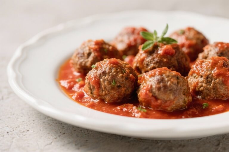 Keto Meatballs in Tomato Sauce – Comforting, Low-Carb, and Satisfying