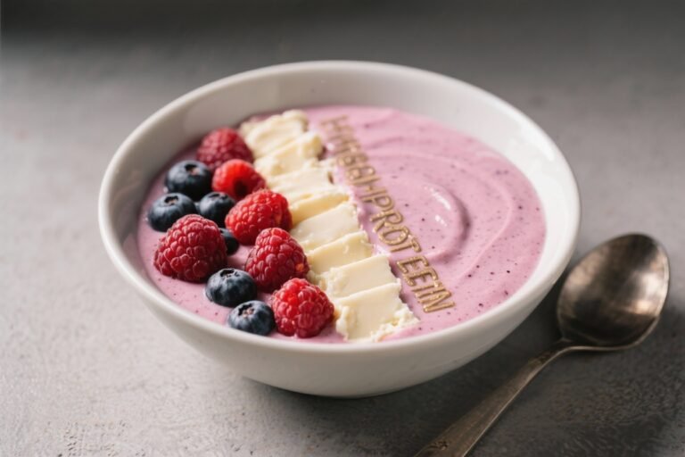 High-Protein Berry Cheesecake Smoothie Bowl – Creamy, Refreshing, and Satisfying
