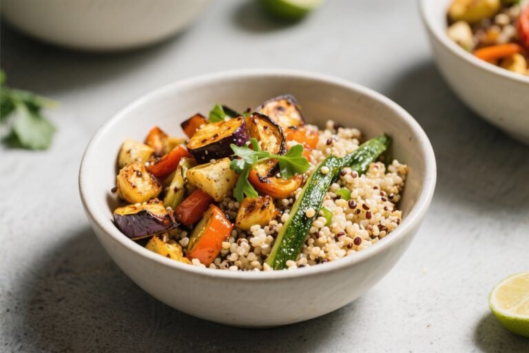 Roasted Veggie Quinoa Bowls – A Simple, Satisfying Weeknight Meal