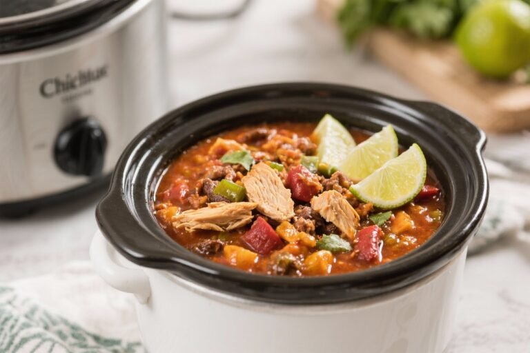 Chipotle Lime Chicken Chili (Slow Cooker) – Cozy, Zesty, and Easy
