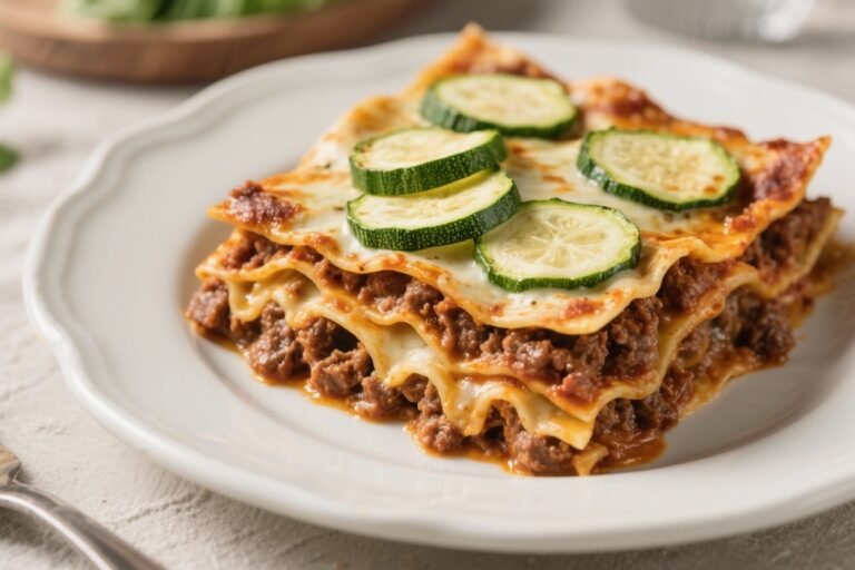 Keto Beef Lasagna With Zucchini Slices – Comforting, Low-Carb, and Satisfying