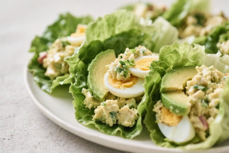 Avocado Egg Salad Lettuce Wraps – Fresh, Simple, and Satisfying
