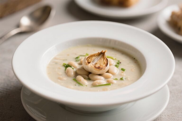 Roasted Garlic White Bean Soup – Creamy, Cozy, and Comforting