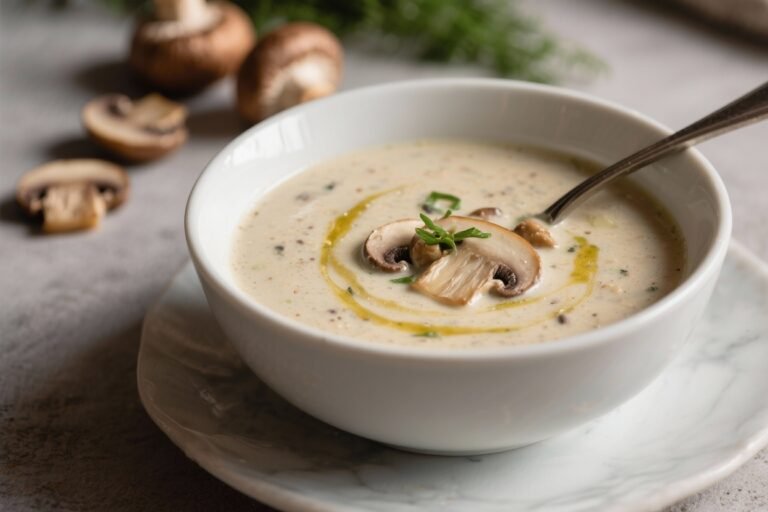 Creamy Keto Mushroom Soup – Cozy, Low-Carb Comfort