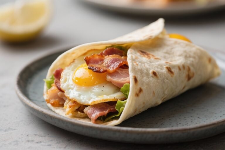 Egg & Turkey Bacon Breakfast Burrito – A Simple, Satisfying Morning Meal