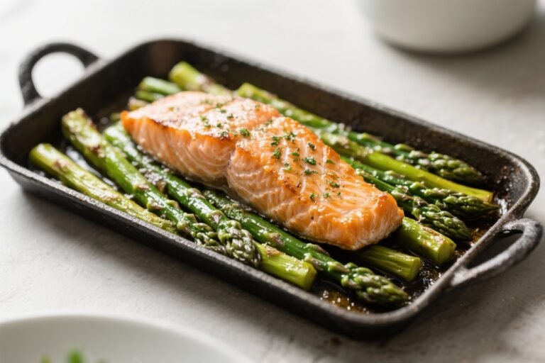One-Pan Baked Salmon with Asparagus – Easy, Fresh, and Weeknight-Friendly