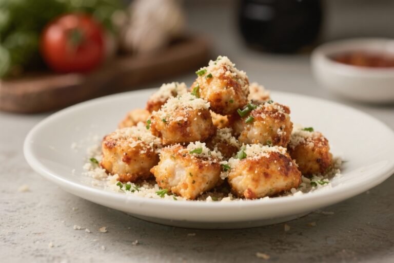 Garlic Parmesan Chicken Bites – Crispy, Juicy, and Easy