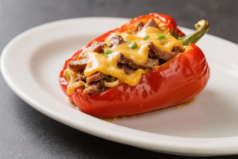 Philly Cheesesteak Stuffed Peppers – A Cozy, Flavor-Packed Dinner