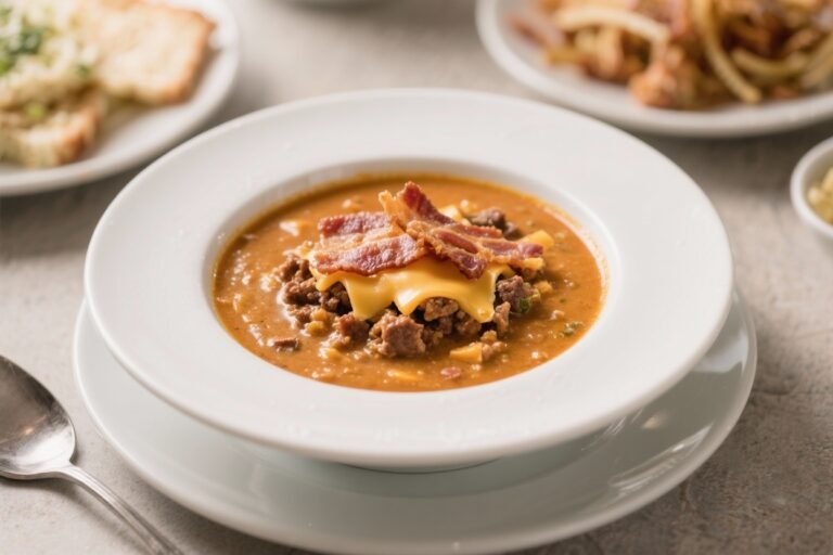 Keto Bacon Cheeseburger Soup – Cozy, Creamy, and Low-Carb