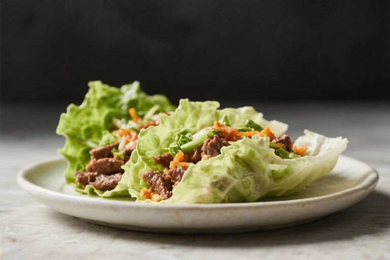 Keto Beef Lettuce Wraps – Fresh, Fast, and Flavorful